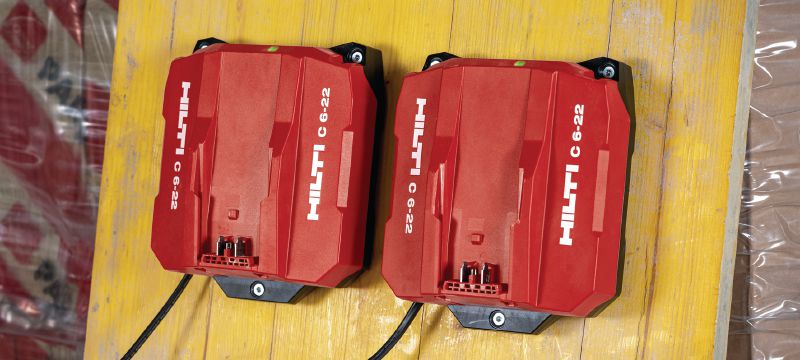 Chargeur rapide Nuron C 6-22 Chargeur grande vitesse pour toutes les batteries Nuron Hilti Applications 1